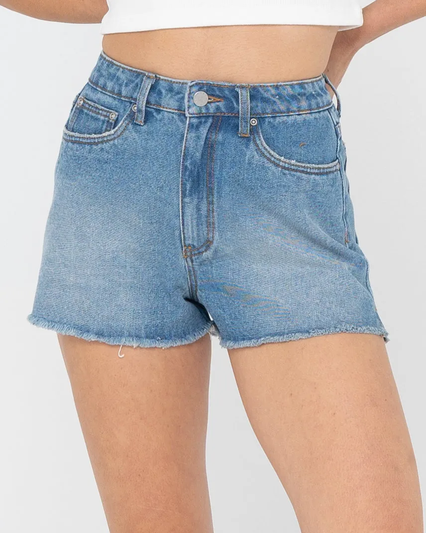 Penny Kick Flare Denim Short